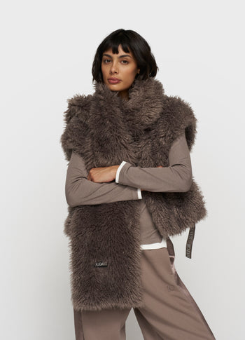 furry scarf | moonrock