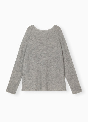 Jace knit sweater | light grey melee