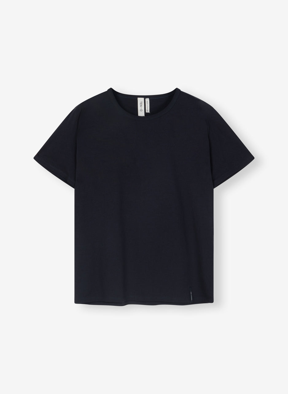 Vince cotton tee | dark blue