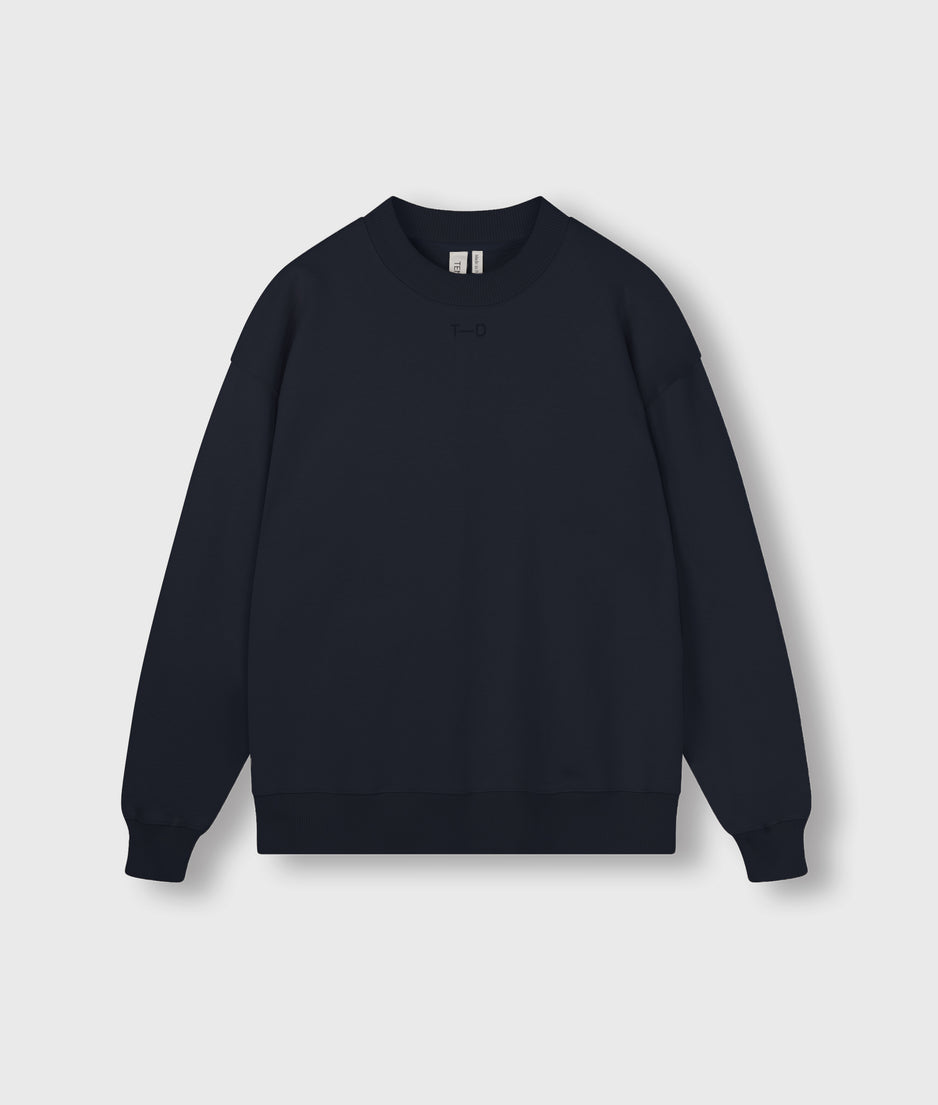 Levi fleece sweater | dark grey blue
