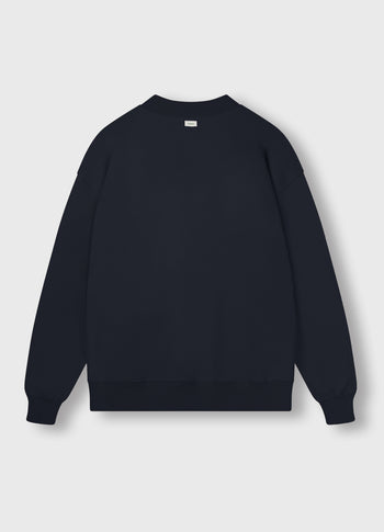 Levi fleece sweater | dark grey blue