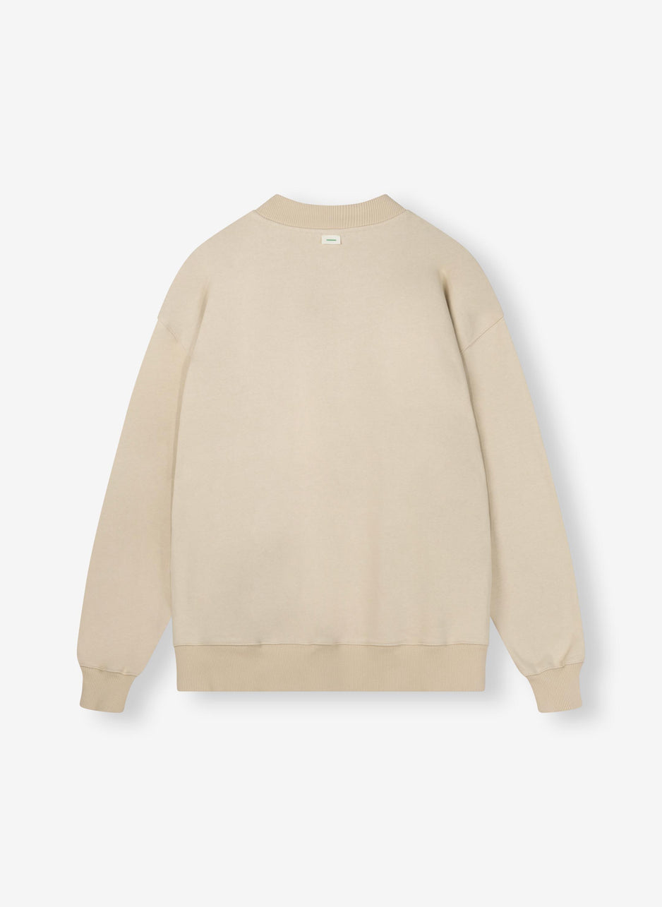 Levi fleece sweater | oat