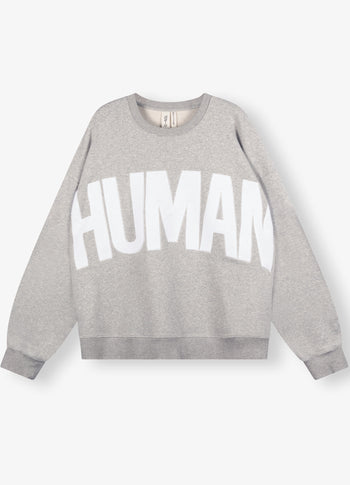 Human fleece sweater | light grey melee