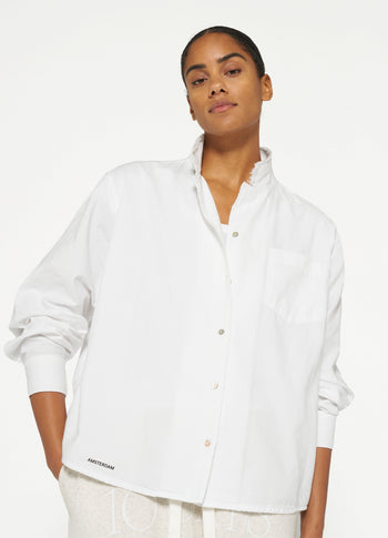 THE PIQUE SHIRT | white