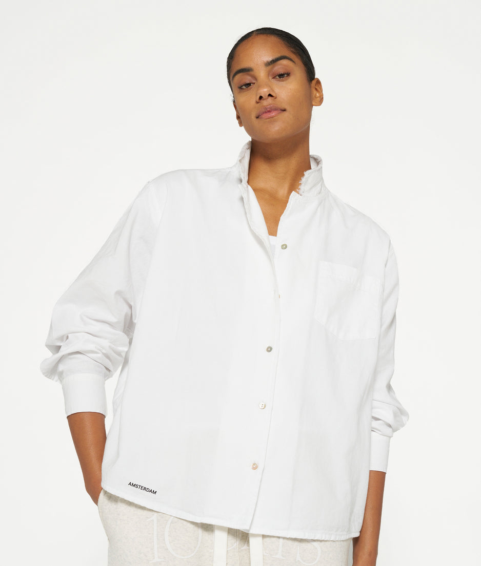 THE PIQUE SHIRT | white