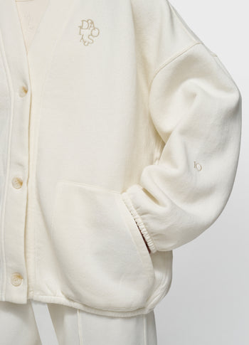 baseball cardigan | pearl