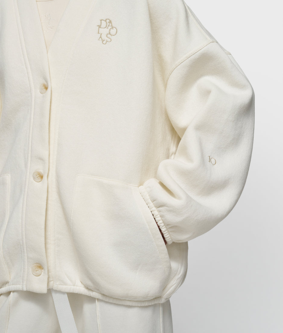 baseball cardigan | pearl