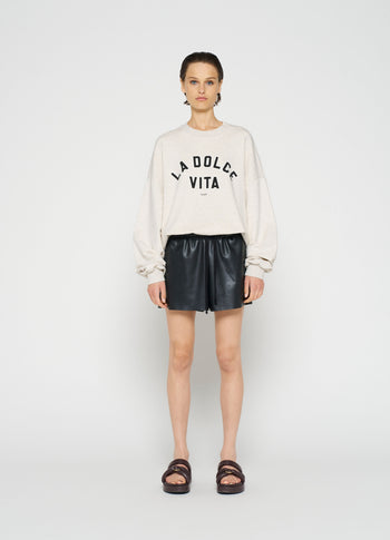 sweater la dolce vita | soft white melee