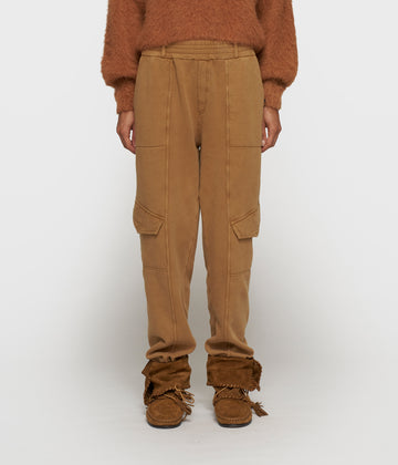 cargo jogger fleece | suede