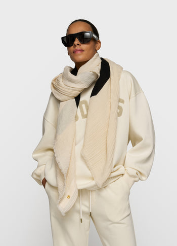 statement scarf | soft vanilla