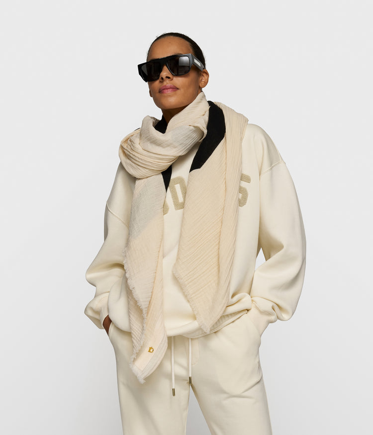 statement scarf | soft vanilla