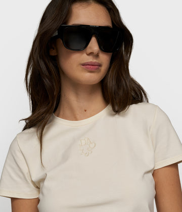 slim short sleeve tee | soft vanilla