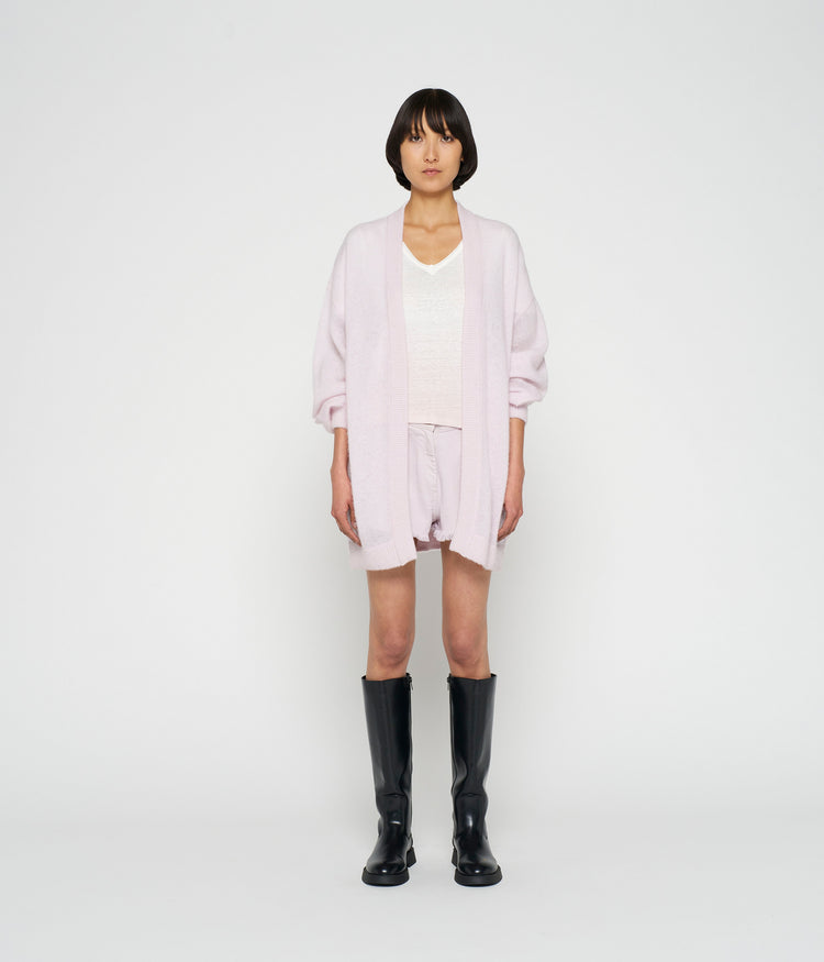thin bomber knit | pale lilac