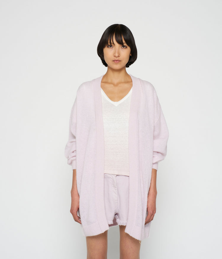 thin bomber knit | pale lilac