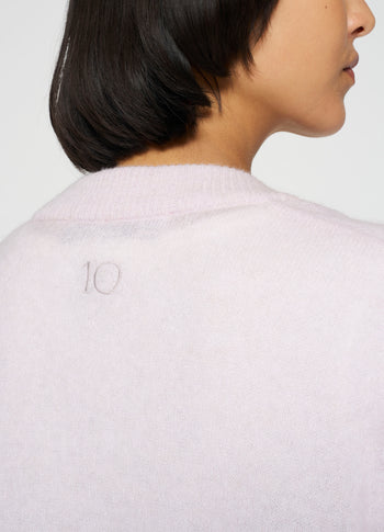 thin bomber knit | pale lilac