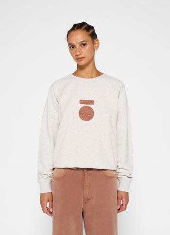 icon sweater | soft white melee