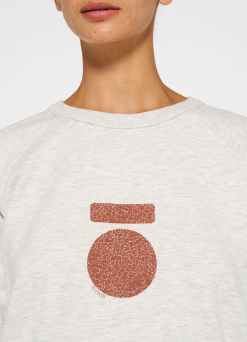 icon sweater | soft white melee