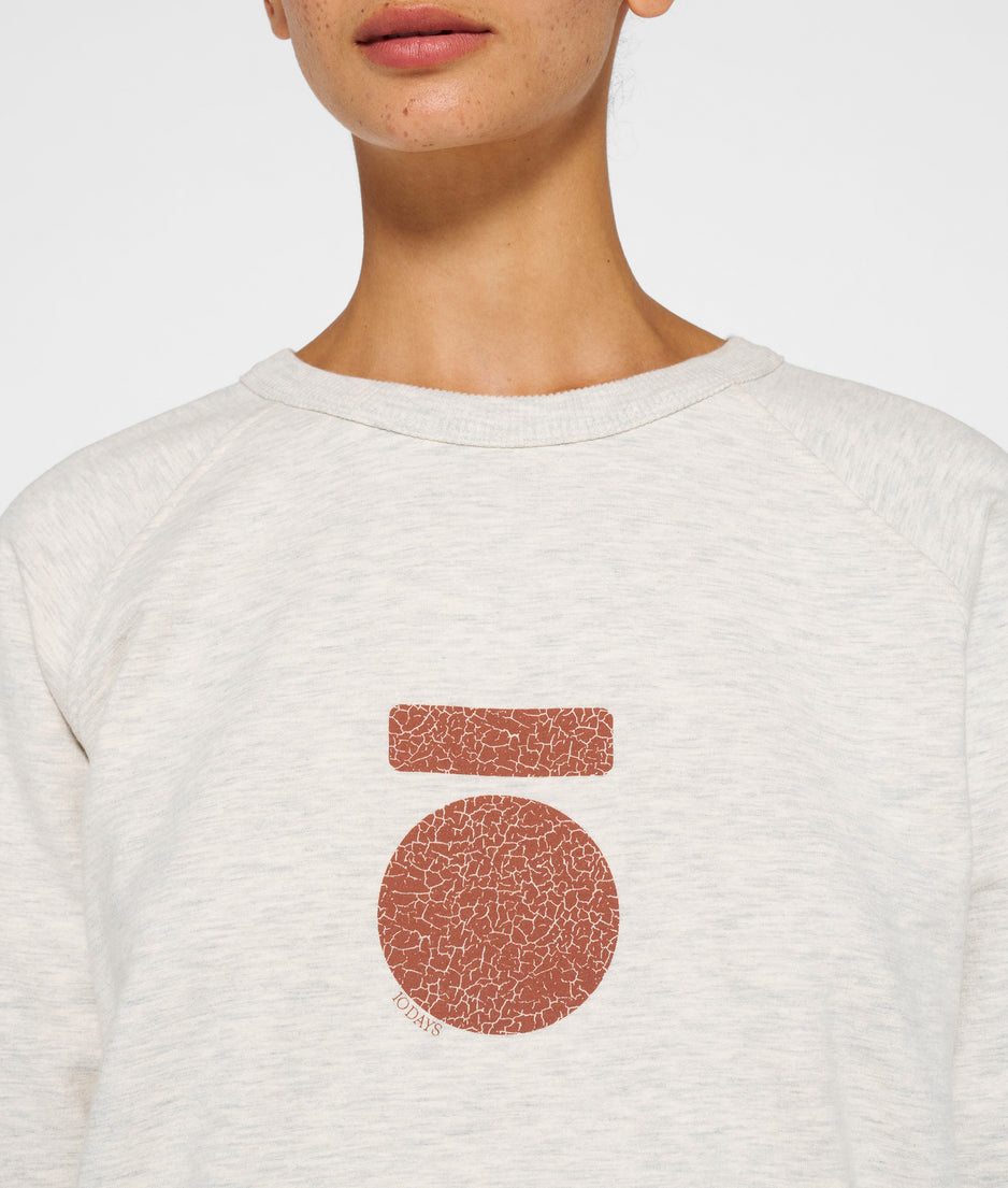 icon sweater | soft white melee