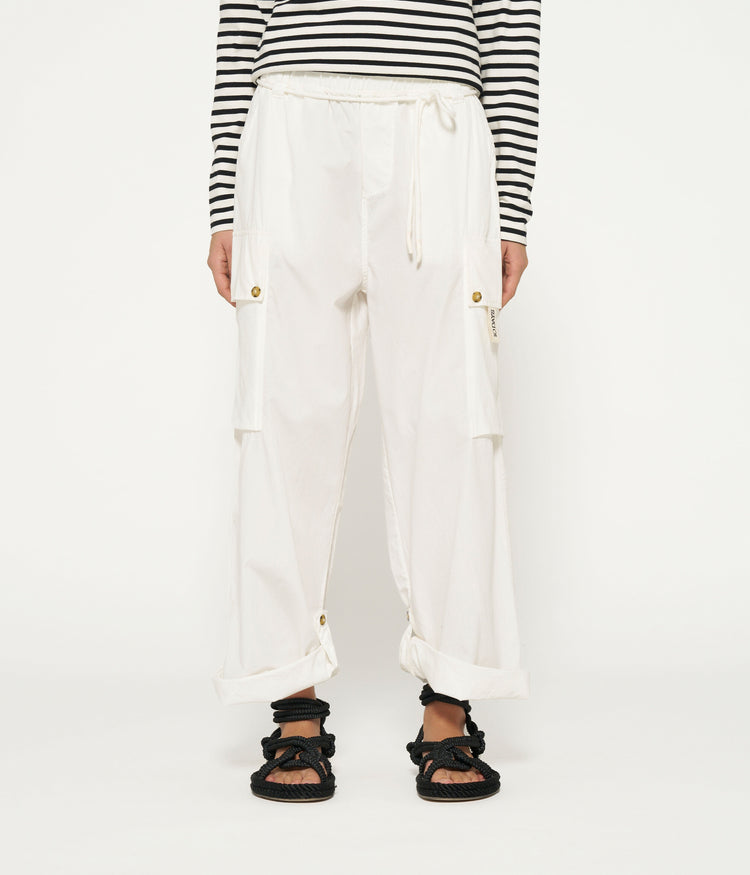 loose utility pants | ecru