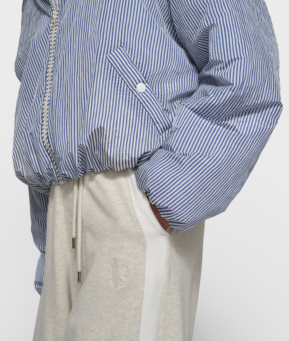 bomber jacket stripes | white/blue
