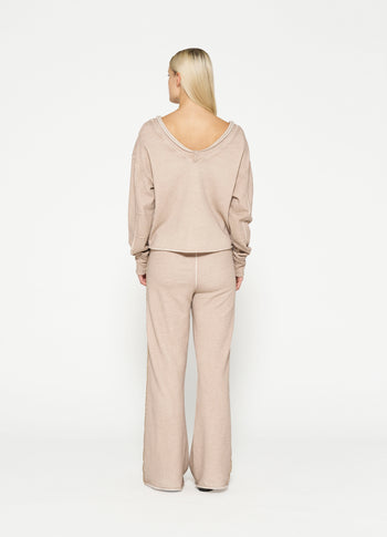 belted jogger | sepia sand