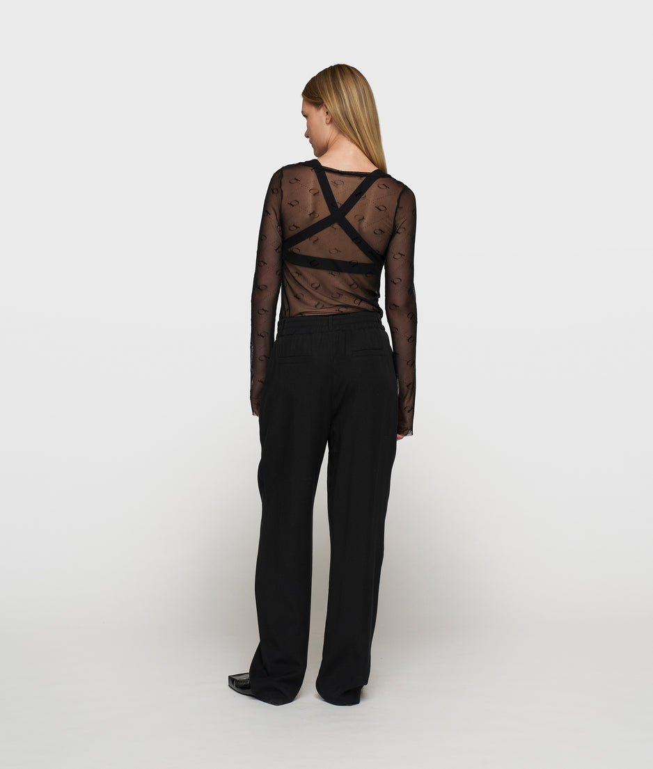 flowy pants lyocell | black