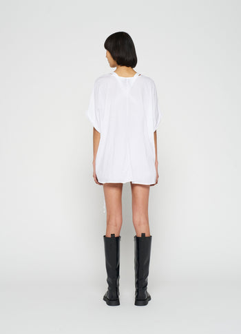 shortsleeve blouse voile | white