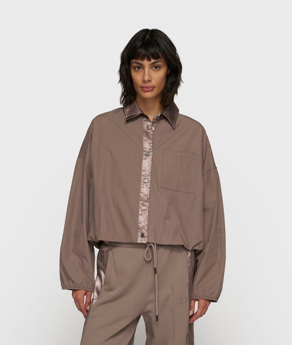 cropped smoking blouse | moonrock