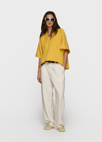 short sleeve sweater v-neck | mango