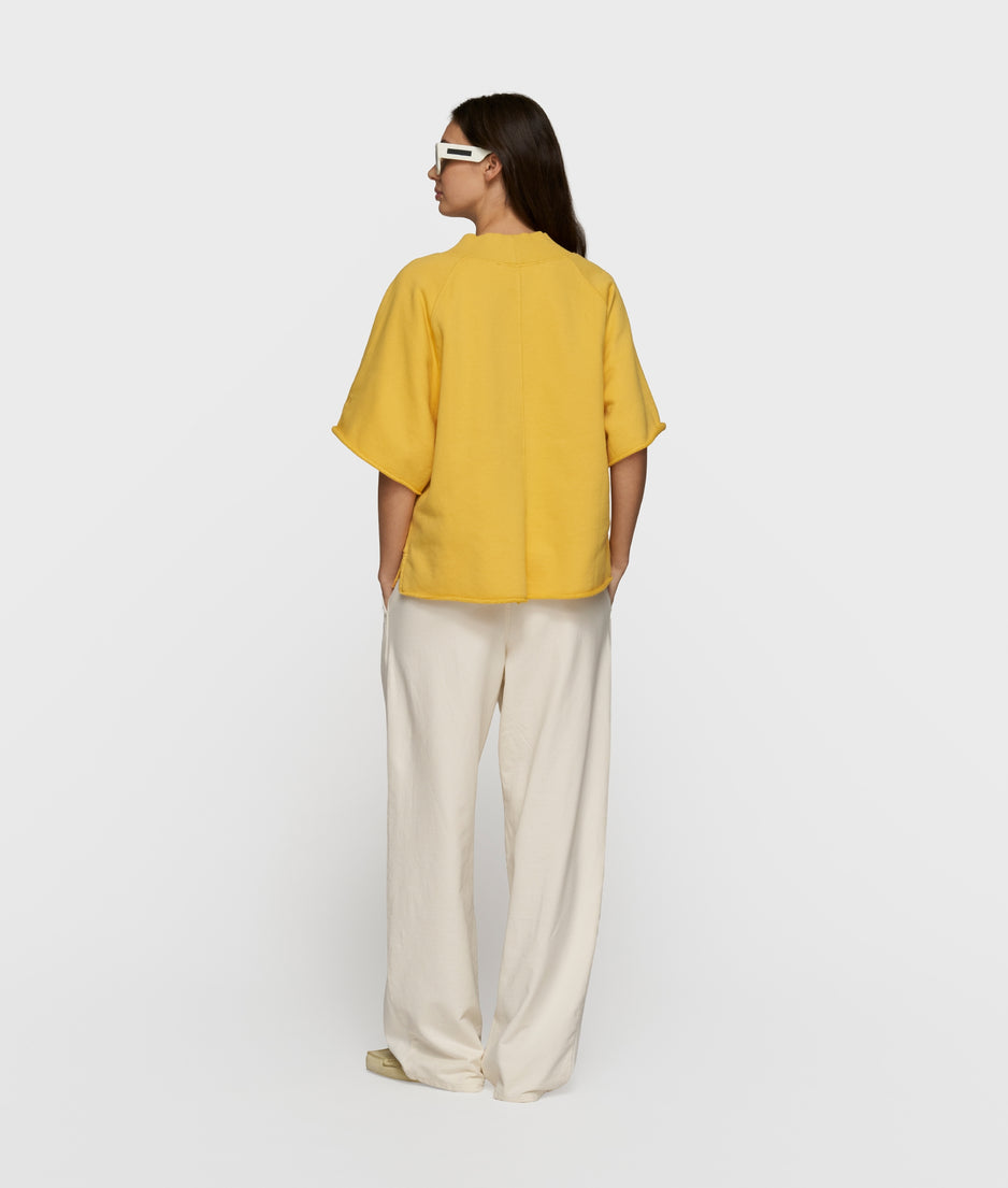 short sleeve sweater v-neck | mango