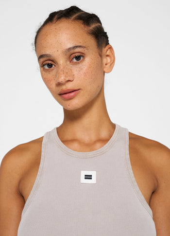 tank top rib | warm taupe