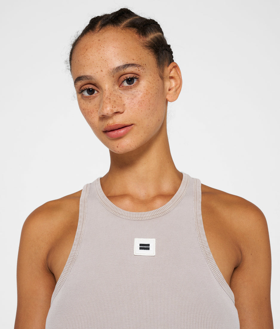 tank top rib | warm taupe