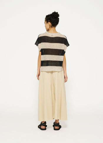 A-line maxi skirt | safari