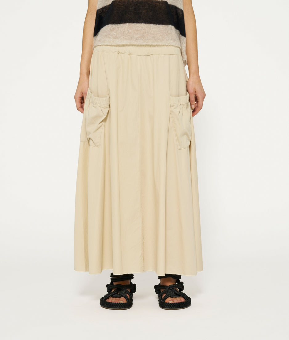 A-line maxi skirt | safari