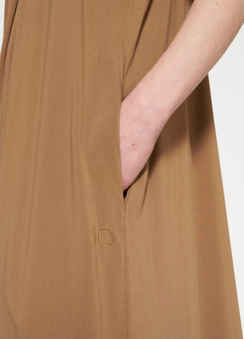 smoking dress | cedar brown