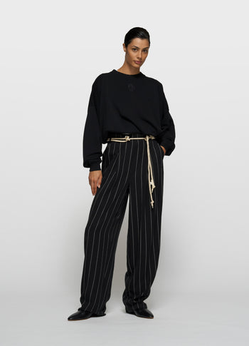 sweater pleat | black