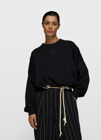sweater pleat | black