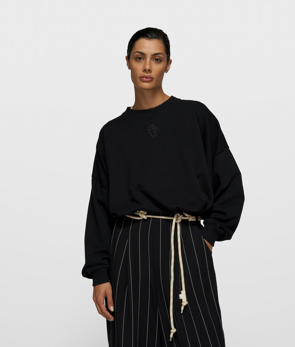sweater pleat | black