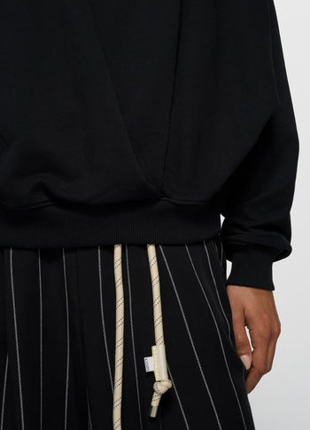 sweater pleat | black