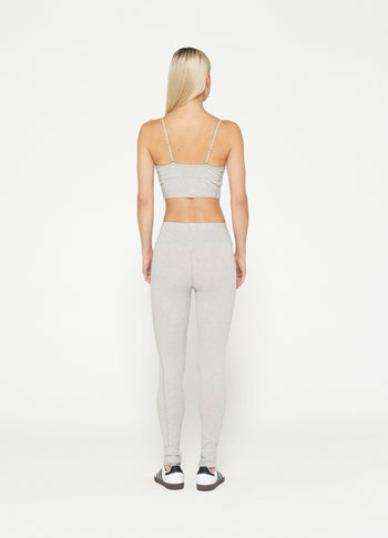 soft stretch leggings | light grey melee