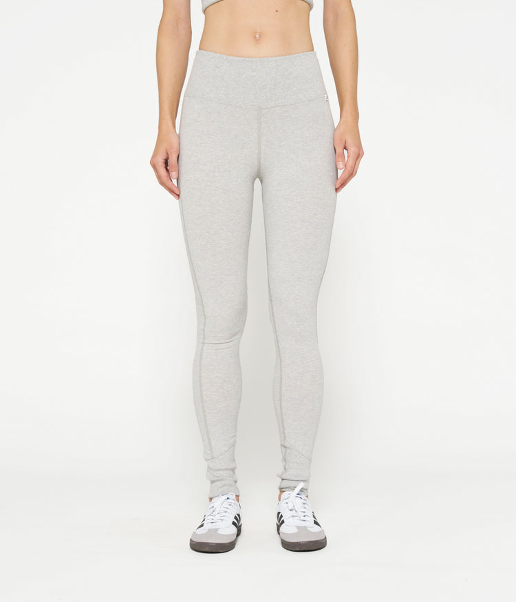 soft stretch leggings | light grey melee