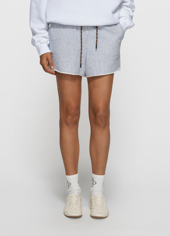 easy shorts stripes | white/blue