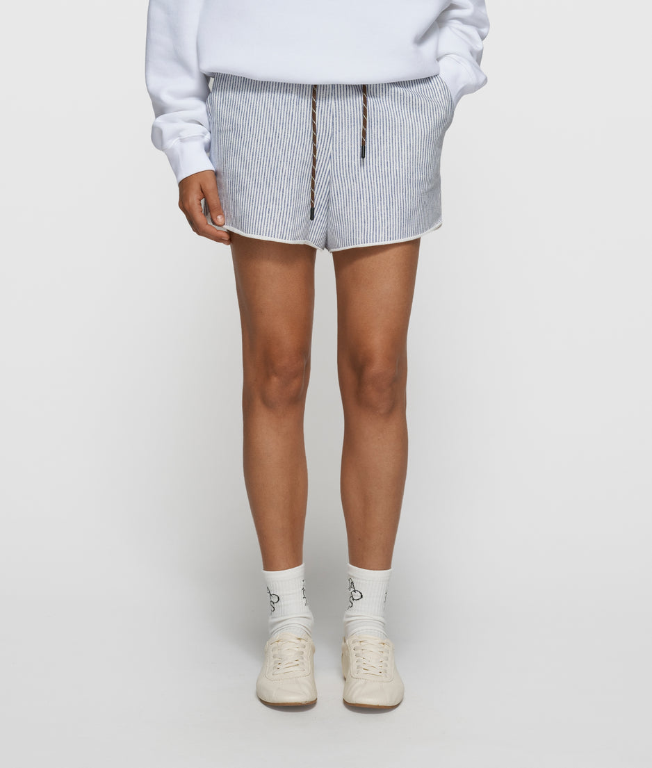 easy shorts stripes | white/blue