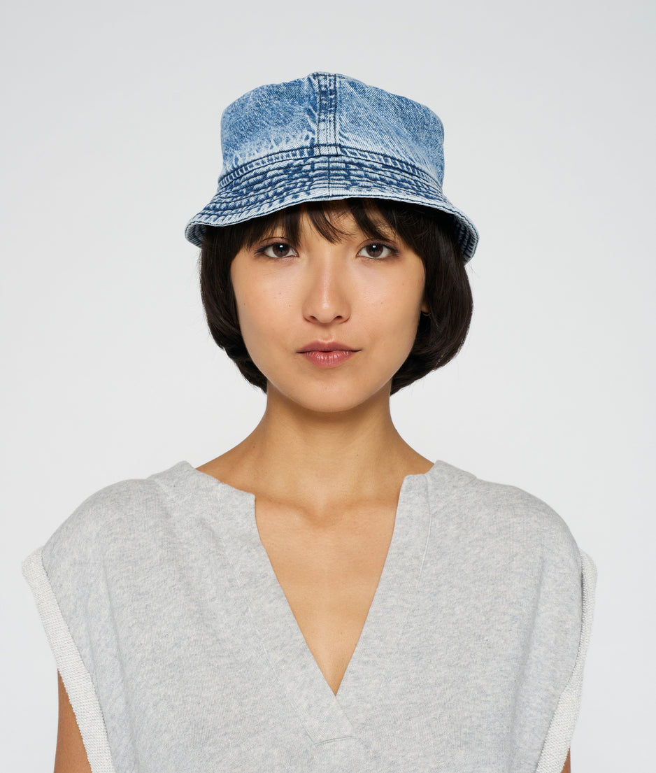 v-neck top fleece | light grey melee