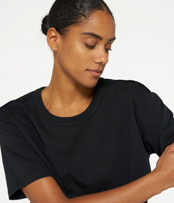 THE THICK COTTON TEE | black