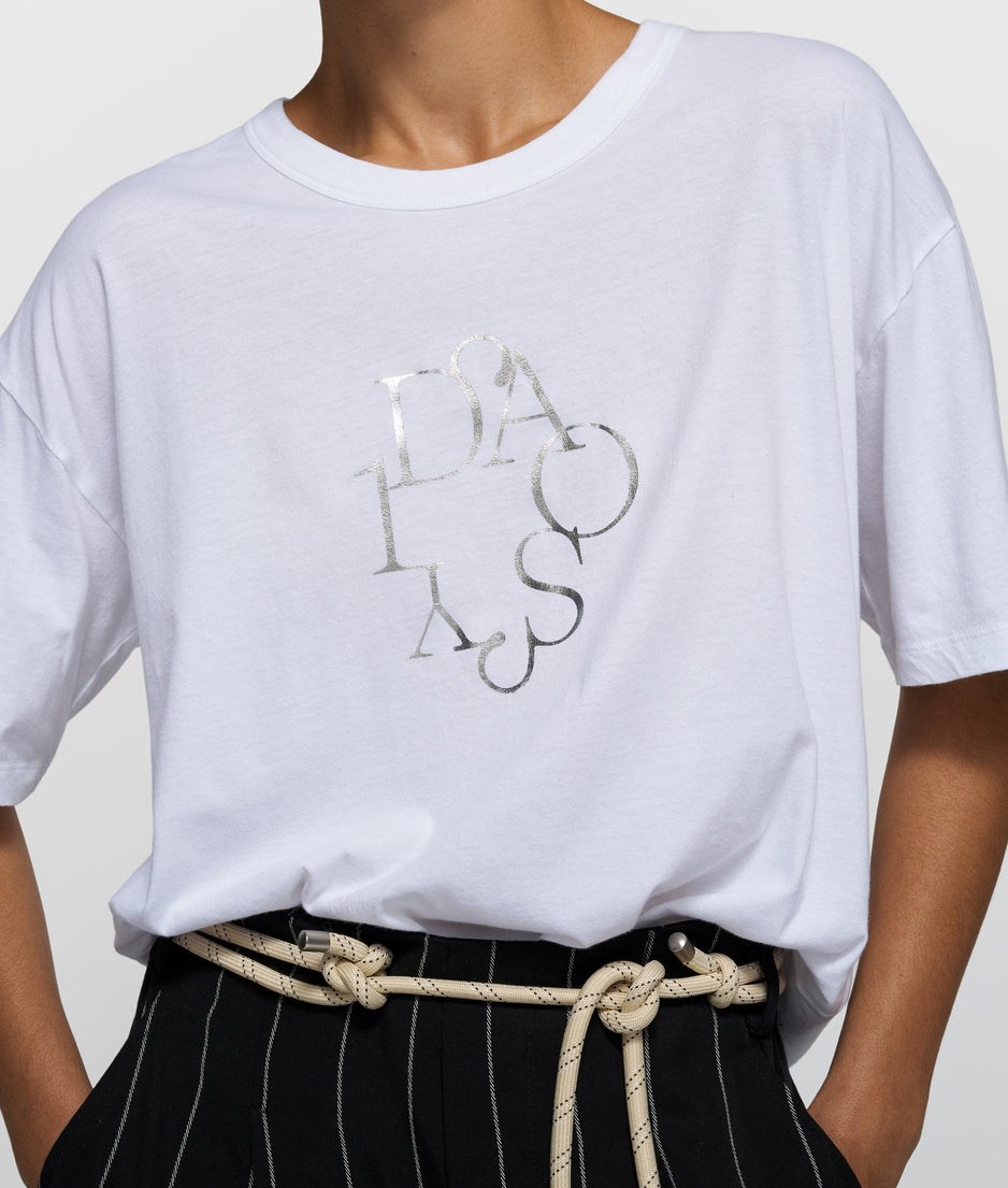 short sleeve tee curly 10 | white