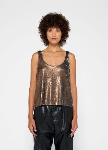 top sequins | warm taupe