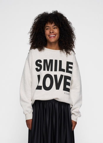 statement sweater | soft white melee