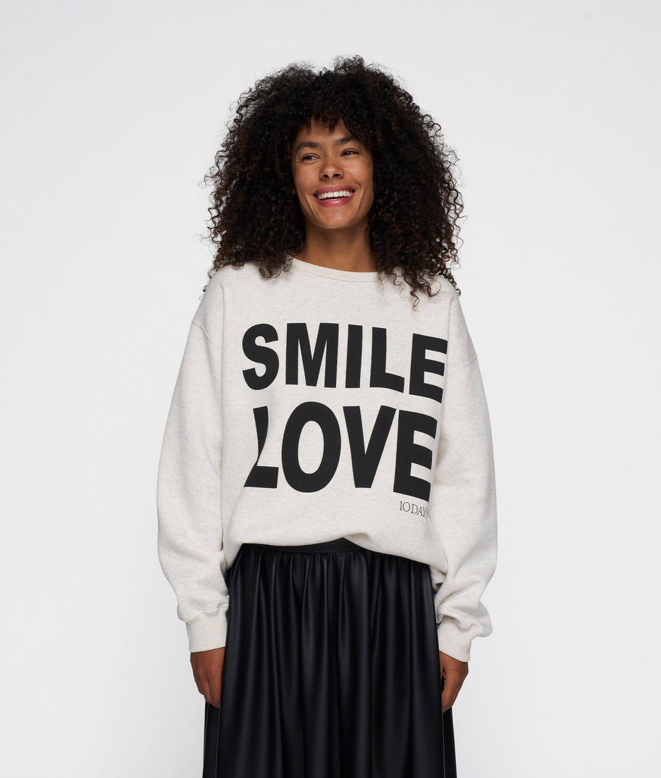 statement sweater | soft white melee