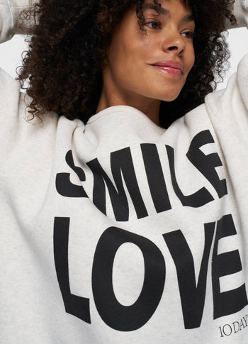 statement sweater | soft white melee